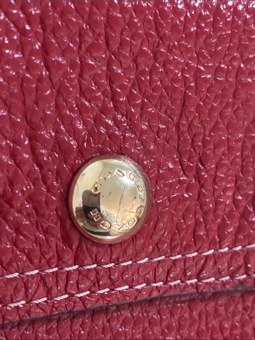 Coach Pennie 22 mini backpack Red - Picture 3 of 8